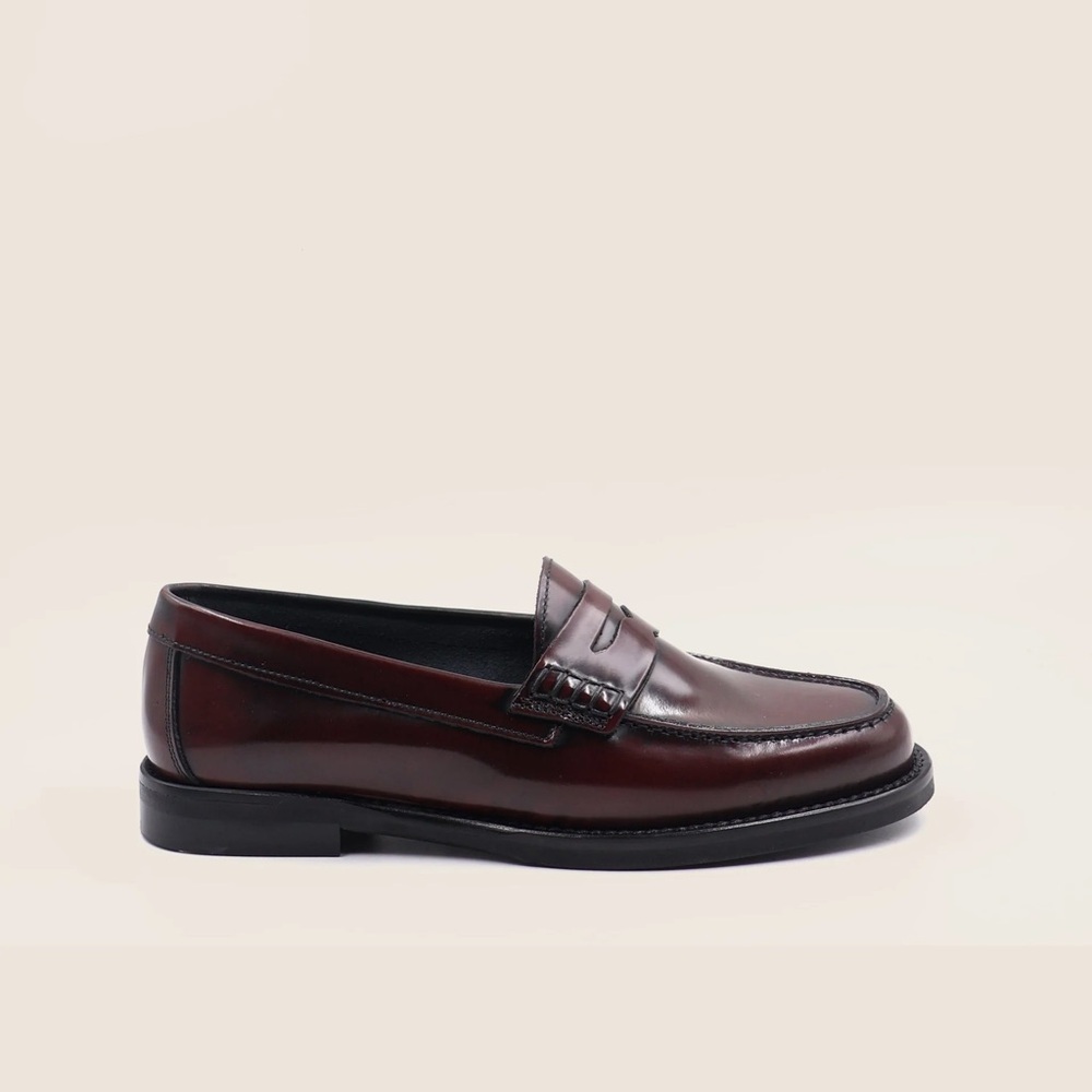 Napoli Penny Loafer in Bordeaux (38)